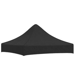 vidaXL Dach do namiotu imprezowego, 2 x 2 m, czarny, 270 g/m&sup2;