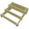 vidaXL Donica 3 poziomowa, 90 x 90 x 35 cm, impregnowane drewno