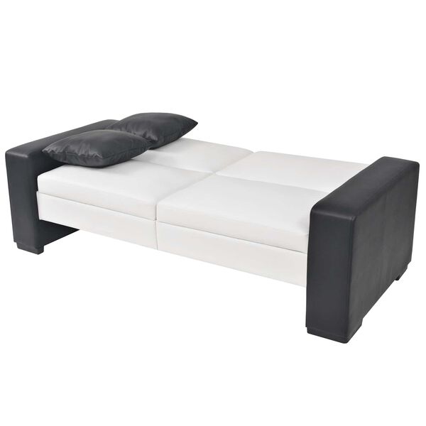 vidaXL Sofa Biały tkanina