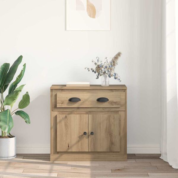 vidaXL Highboard z szufladą Dąb rzemieślniczy 70 x 35,5 x 67,5 cm