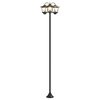 vidaXL Lampion z 3 głowicami Czarny 16 x 16 x 187 cm Aluminium i ABS