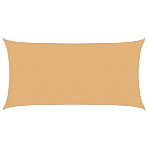 vidaXL Żagiel przeciwsłoneczny piaskowy 2 x 6 m HDPE