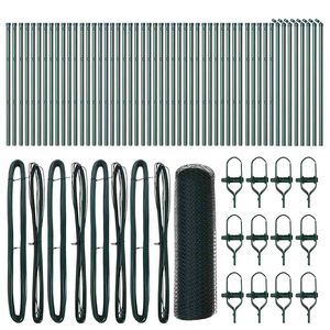 vidaXL Słupek ogrodzeniowy. Zielony