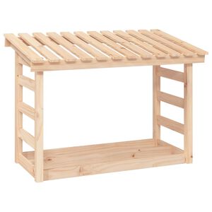 vidaXL Stojak na drewno opałowe, 108x64,5x78 cm, drewno sosnowe