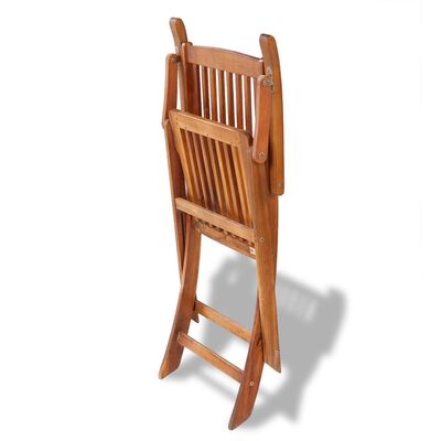 vidaXL Składane krzesła ogrodowe, 2 szt., drewno akacjowe, brązowe