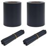 vidaXL Ogrodowe Ekrany Prywatności 2 pcs Ciemnoszary 35 x 0,19 m PVC