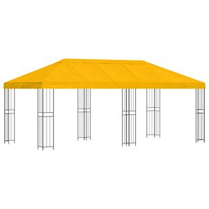 vidaXL Altana z bokami 6 x 3 m ż&oacute;łty Poliester i Stal 190