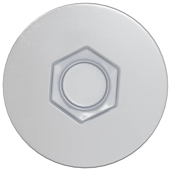 vidaXL Śruby confirmat 12 pcs Srebrny &Oslash;7 x 50 mm Metal