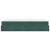 vidaXL Rama ł&oacute;żka z materacem z materacem 2 pcs Zielony Aksamit