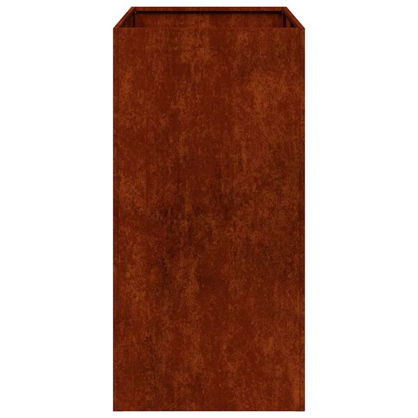 vidaXL Doniczka Rusty 40x80x80 cm Stal nierdzewna