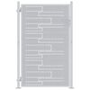 vidaXL Brama ogrodowa 85 x 120 cm Stal nierdzewna srebrny Zamykane
