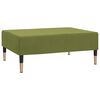 vidaXL 2-os. kanapa z podn&oacute;żkiem, jasnozielona, tapicerowana aksamitem