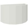 vidaXL Donica Biały 90 x 45 x 50 cm Stal