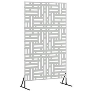 vidaXL Ekran prywatności 100 x 50 x 180 cm Stal ocynkowana srebrny