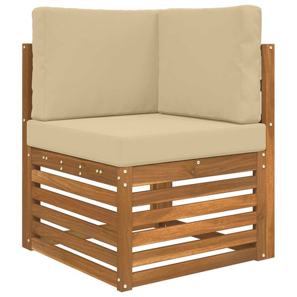 vidaXL Poduszka do sofy na zewnątrz 3 pcs Beżowy Poliester