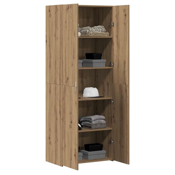 vidaXL Highboard dąb artisan 70 x 42.5 x 185 cm