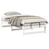 vidaXL Ramka ł&oacute;żka Biały 90 x 200 cm Lite drewno sosnowe