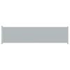 vidaXL Wysuwana markiza boczna na taras, 600 x 160 cm, szara