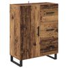 vidaXL Highboard z szufladą Stare drewno 69,5 x 34 x 180 cm