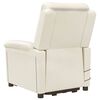 vidaXL Podnoszony fotel masujący, kremowy, aksamitny