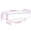 vidaXL Stolik kawowy, stare drewno, 100x49,5x31 cm