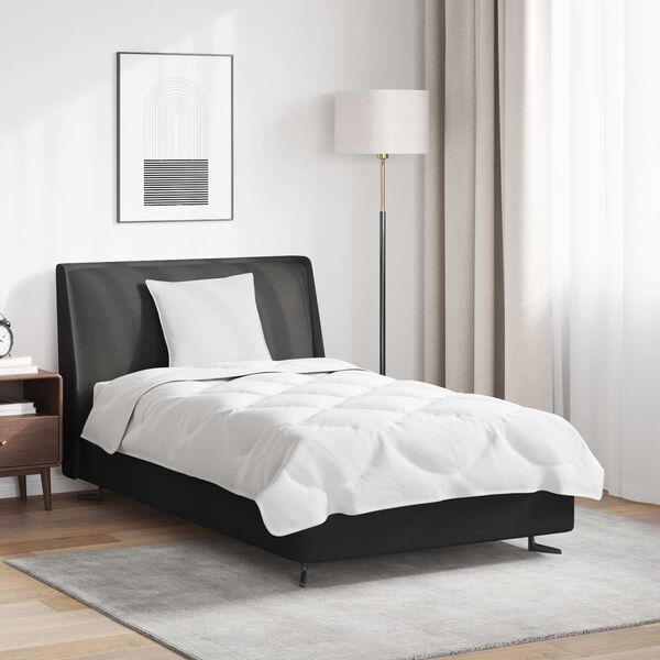 vidaXL Zestaw kołder z poduszką 2 pcs Biały Mikrofibra