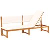 vidaXL Leżak Olej Naturalny 200 x 57 x 75cm Lite drewno akacjowe