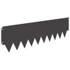 vidaXL Krawężnik do trawnika 10 pcs 103 x 30 cm metal Czarny