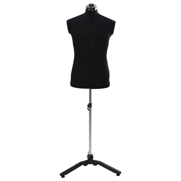 vidaXL Kobieca Regulowana Forma Sukienki Czarny 37.5-45.5 cali tkanina