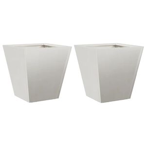 vidaXL Donice ogrodowe, 2 szt., 30x30x30 cm, stal nierdzewna