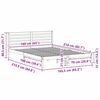 vidaXL Ramka łóżka Woskowy Brąz 160 x 210 cm Lite drewno sosnowe