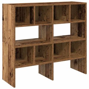 vidaXL Stojaki na buty 2 szt., sztaplowany, stare drewno, 89,5x30x40cm