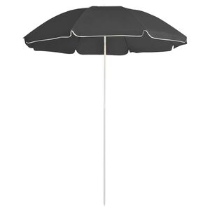 vidaXL Parasol ogrodowy na stalowym słupku, antracytowy, 180 cm