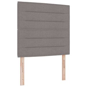 vidaXL Ł&oacute;żko z sprężyną LED Ciemnoszary 120 x 200 cm tkanina