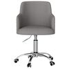 vidaXL Obrotowe krzesło biurowe, ciemnoszare, tapicerowane tkaniną