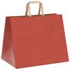 vidaXL Torby papierowe 250 szt. z uchwytami czerwone 32x22x24 cm