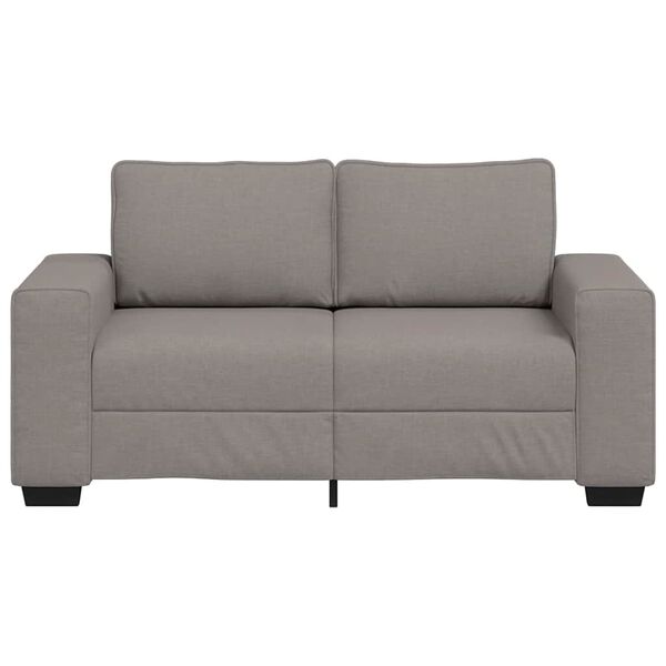 vidaXL Sofa 2-osobowa Taupe 160x77x82 cm Tkanina