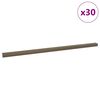 vidaXL Listwy schodowe 30 pcs Brązowy 67 x 3.5 x 3 cm Aluminium