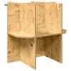 vidaXL Podstawa Terrarium Brązowy 50 x 50 x 50 cm OSB