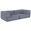 vidaXL Modularna jednostka sofy 3 pcs Szary 140 x 70 x 36 cm tkanina