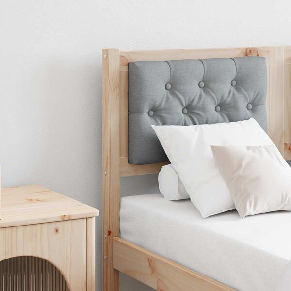 vidaXL Zagł&oacute;wek Inny Brązowy i jasnoszary 120 cm Lite drewno sosnowe