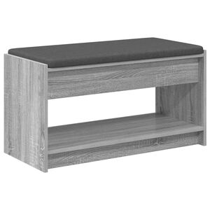 vidaXL Ławka w przedpokoju Szary Sonoma 83 x 38 x 45 cm