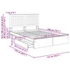 vidaXL Ł&oacute;żko z miejscem do przechowywania Dąb Sonoma 140 x 200 cm