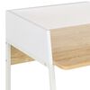 vidaXL Biurko, biało-dębowe, 90 x 60 x 88 cm