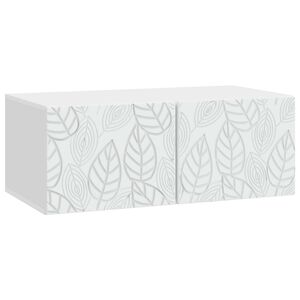 vidaXL Szafka RTV montowana na ścianie 59,5 x 41 x 30 cm Biały