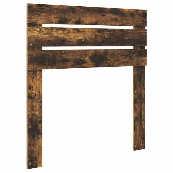 vidaXL Zagł&oacute;wek Z zagł&oacute;wkiem Dąb wędzony 75 cm Materiał drewnopochodny