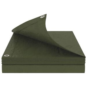 vidaXL Plandeka z oczkami zielony 2 x 3 m 90 gsm PE