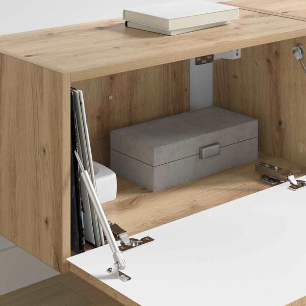 vidaXL Szafka pod telewizor 2 pcs Dąb rzemieślniczy 60 x 31 x 29,5 cm