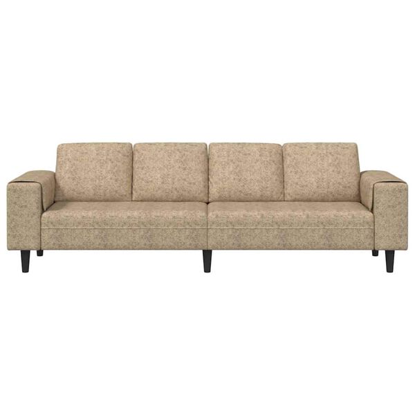 vidaXL Zestaw Sof Jasnoszary Ekoskórzana zamsz