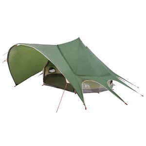 vidaXL Namiot Teepee z dachem Zielony i szary 600 x 600 x 347 cm